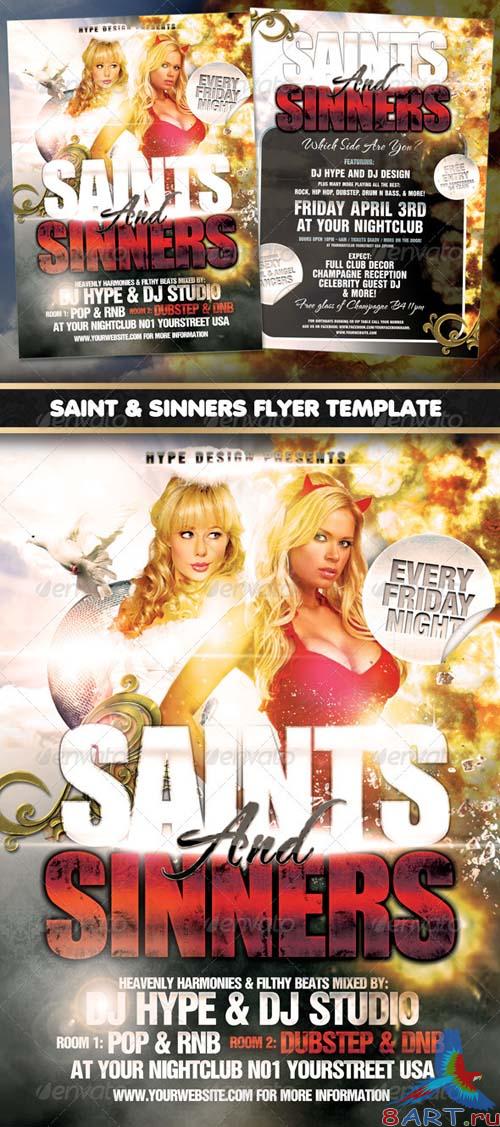 GraphicRiver Saints & Sinners Flyer Template