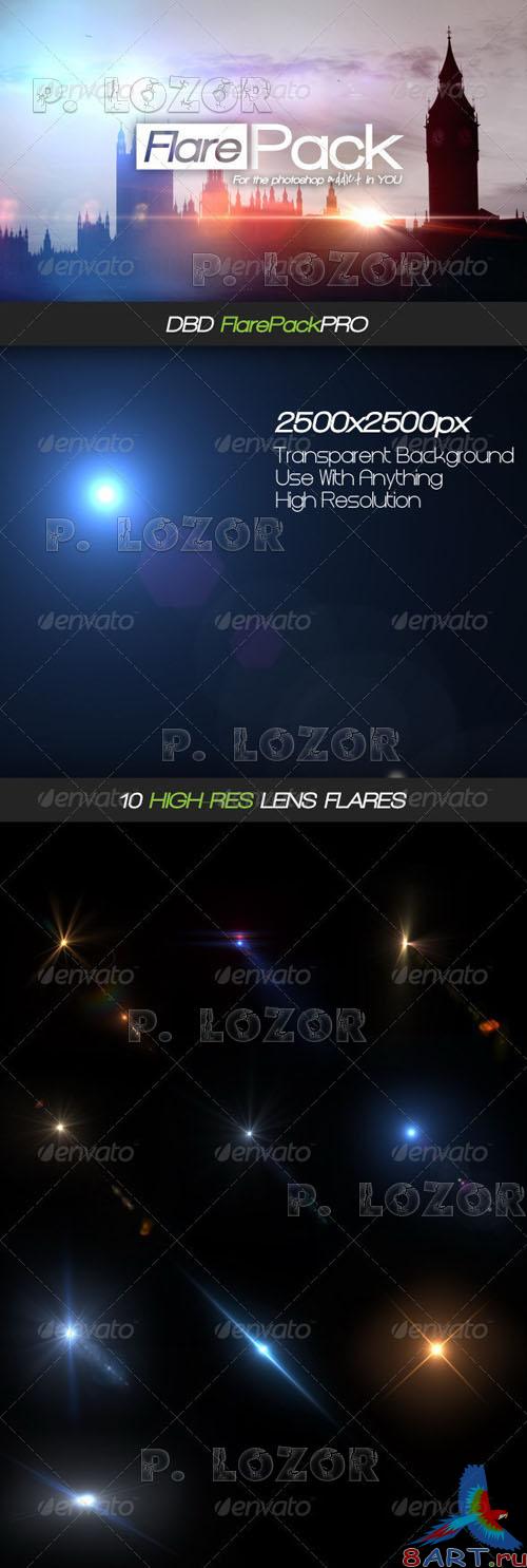 DBD FlarePack PRO - 10 High-Res Flare PSD
