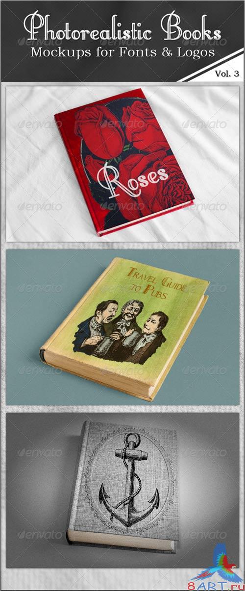 GraphicRiver Photorealistic Books Mockups, Vol. 3