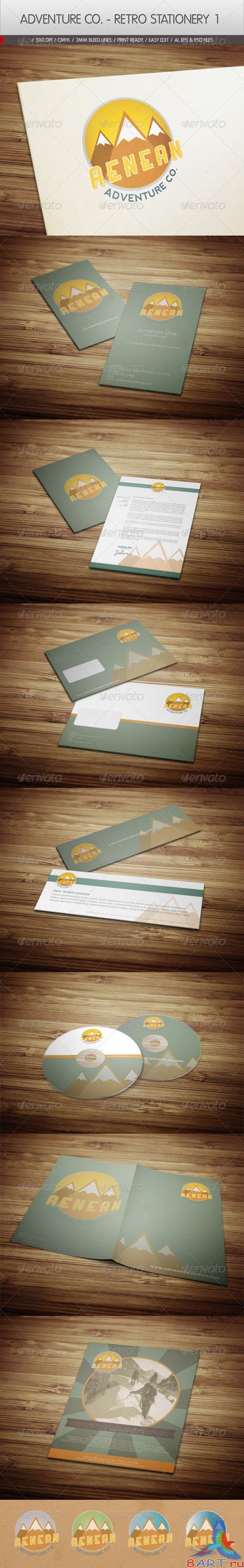 GraphicRiver - Adventure Co. - Retro Stationery 1 (2446453)