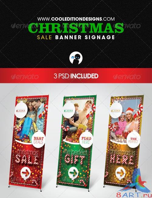 GraphicRiver Christmas Sale Banner Signage GraphicRiver Christmas Sale Banner Signage