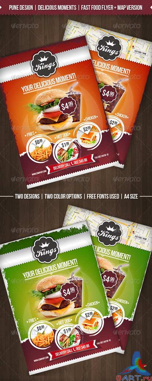 GraphicRiver Delicious Moments | Fast Food Flyer Template