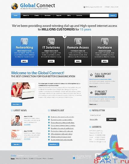 Free Global Connect Website Template