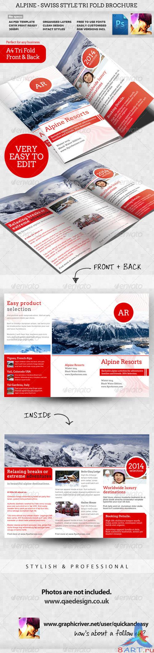 GraphicRiver - Alpine Swiss Trifold Brochure Template 2331955