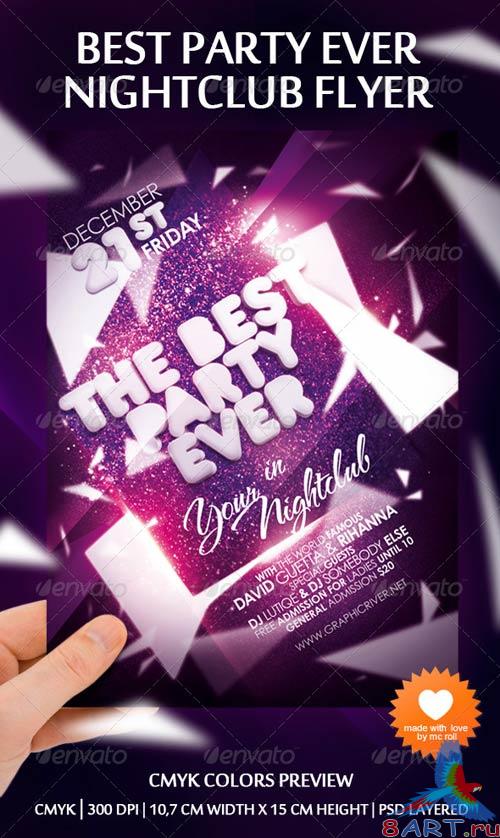 GraphicRiver Best Party Ever Nightclub Flyer GraphicRiver Best Party Ever Nightclub Flyer