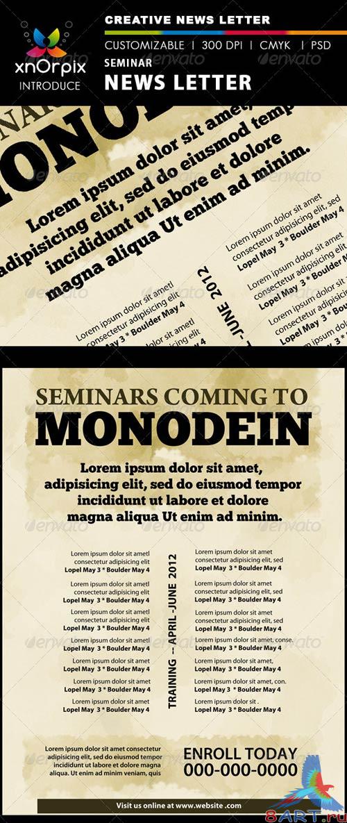 GraphicRiver Seminar News Letter GraphicRiver Seminar News Letter