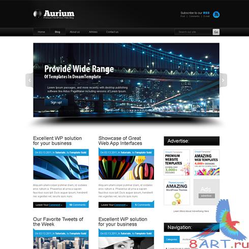 Dynamic CSS Templates - Aurium