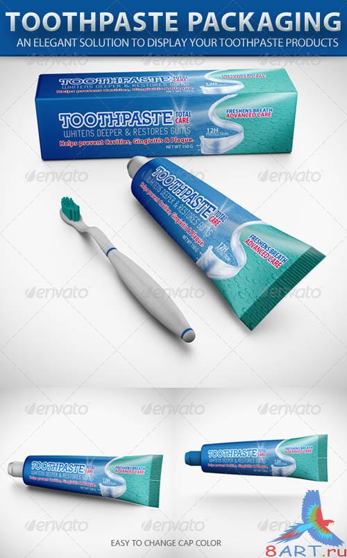 GraphicRiver Toothpaste Packaging Mock-up
