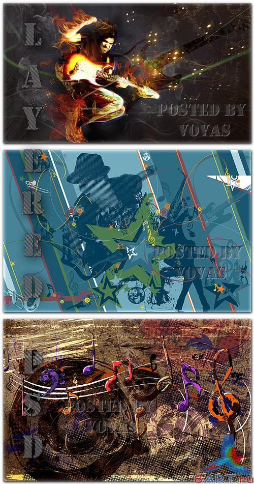  PSD  Music Still Backgrounds1