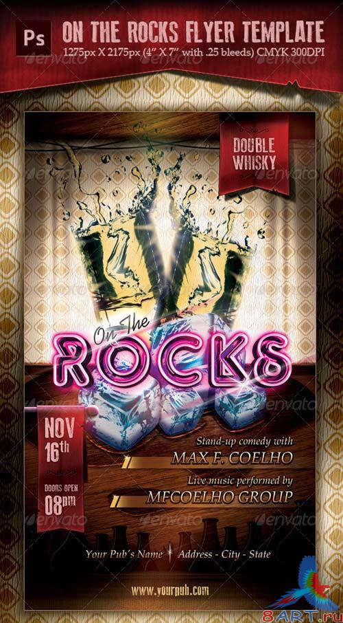 GraphicRiver On The Rocks Flyer Template GraphicRiver On The Rocks Flyer Template