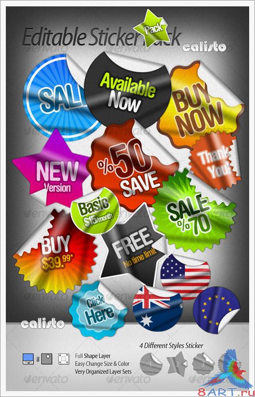 Editable Sticker Pack - GraphicRiver Editable Sticker Pack - GraphicRiver