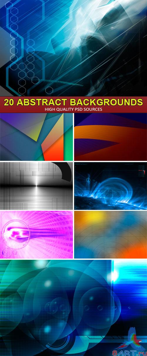 PSD Sources - 20 Abstract backgrounds