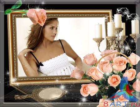 Три рамочки в видах оформления ваших фото из розами Три рамочки в видах оформления ваших фото из розами