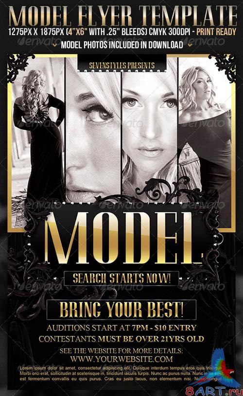 GraphicRiver Model Flyer Template