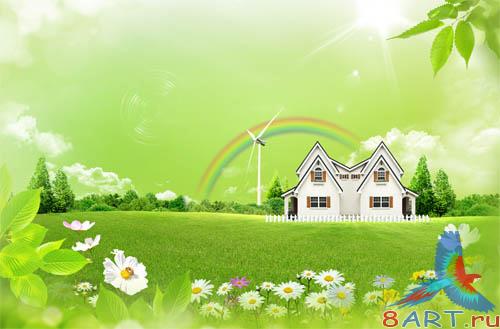 PSD - Green Village Template