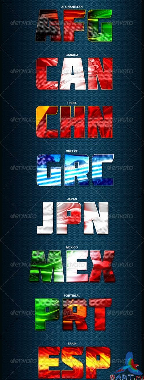 GraphicRiver Flag Styles GraphicRiver Flag Styles