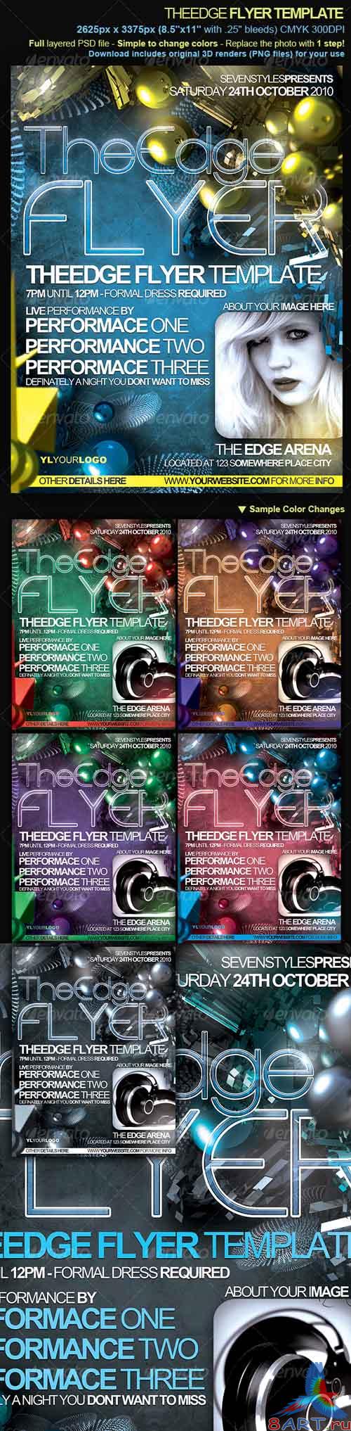 Theedge flyer poster template - GraphicRiver