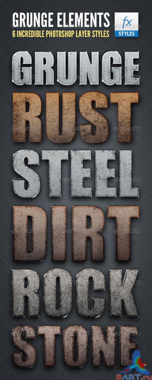 GraphicRiver Grunge Element Text Styles - REUPLOAD