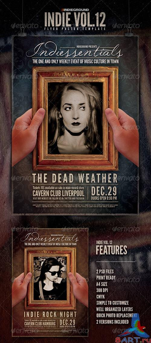 GraphicRiver Indie Flyer/Poster Vol. 12 GraphicRiver Indie Flyer/Poster Vol. 12
