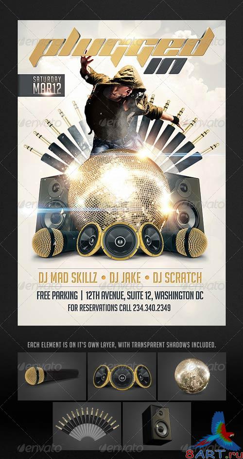 GraphicRiver Plugged in Flyer template GraphicRiver Plugged in Flyer template