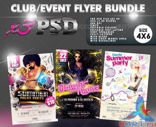 GraphicRiver Club/Event Flyer Bundle #03