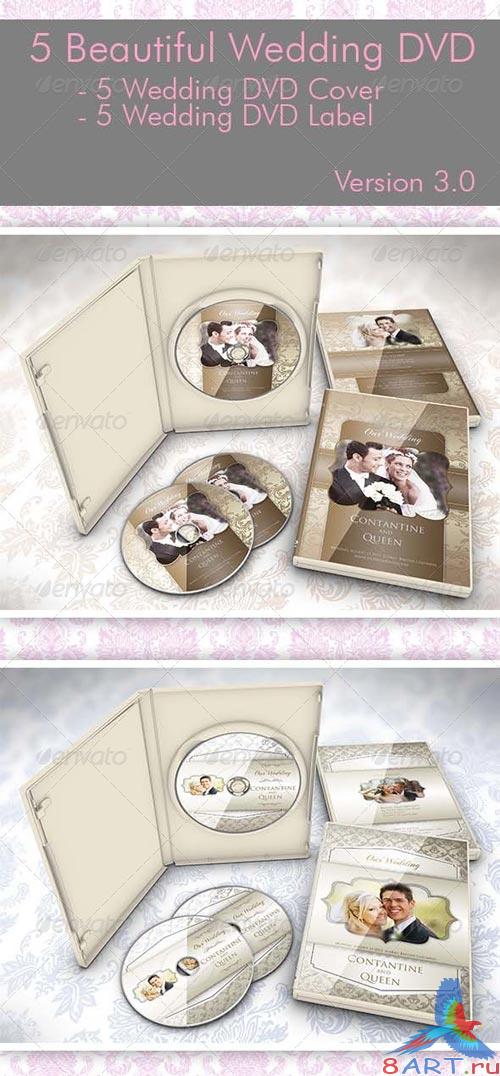 GraphicRiver 5 Beautiful Wedding DVD Ver 3.0