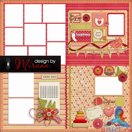 Детский фотоальбом к девочки - Моя малышка! Детский фотоальбом чтобы девочки - Моя малышка!