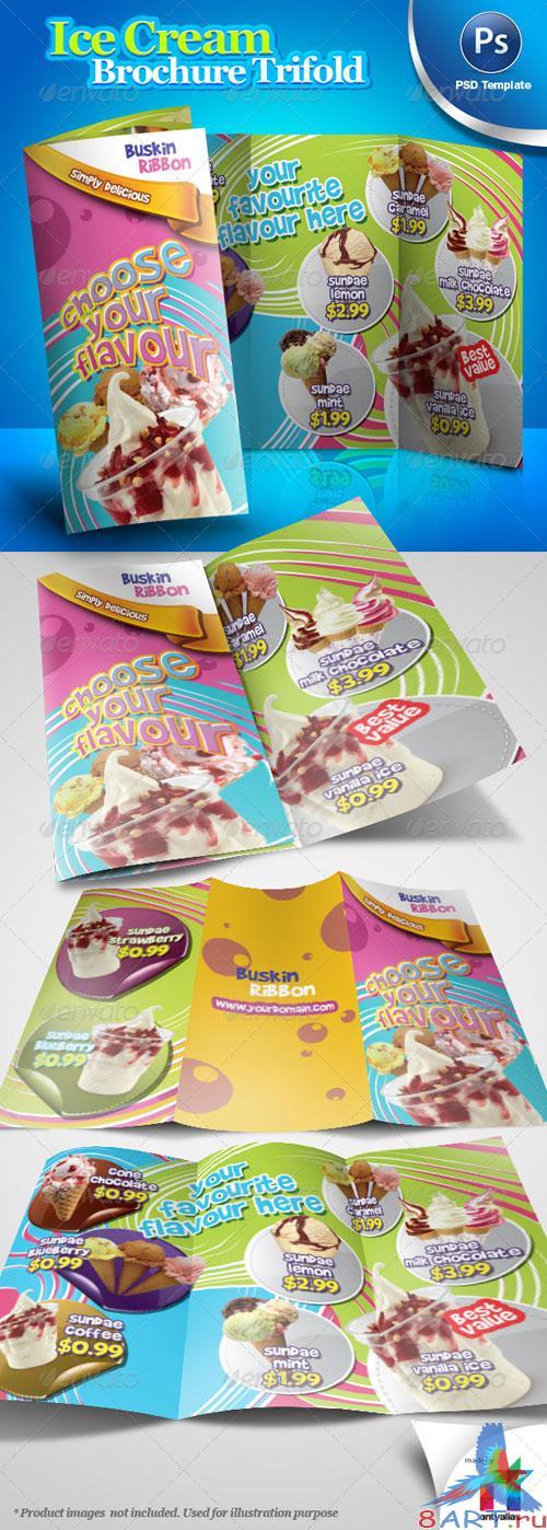 GraphicRiver - Ice Cream Brochure Trifold PSD Template