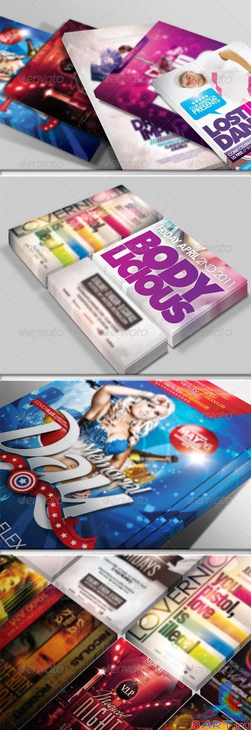 GraphicRiver Flyer & Poster Mockup Bundle 1-3