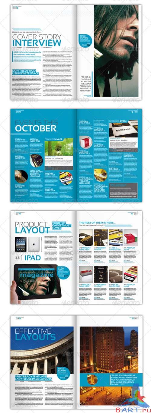 GraphicRiver Stylish InDesign Magazine Template
