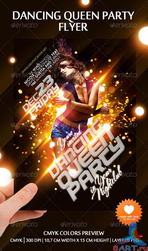 GraphicRiver Dancing Queen Party Flyer GraphicRiver Dancing Queen Party Flyer