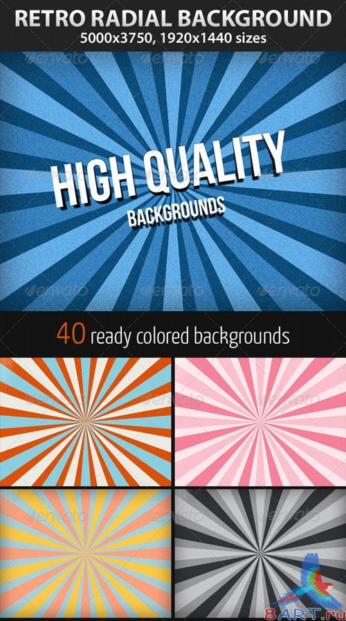 GraphicRiver Retro Radial Background GraphicRiver Retro Radial Background
