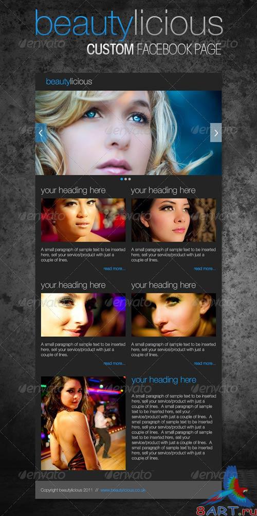 GraphicRiver Simple Beautylicious Facebook Page