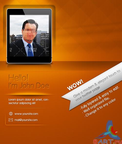 Elegant twitter background