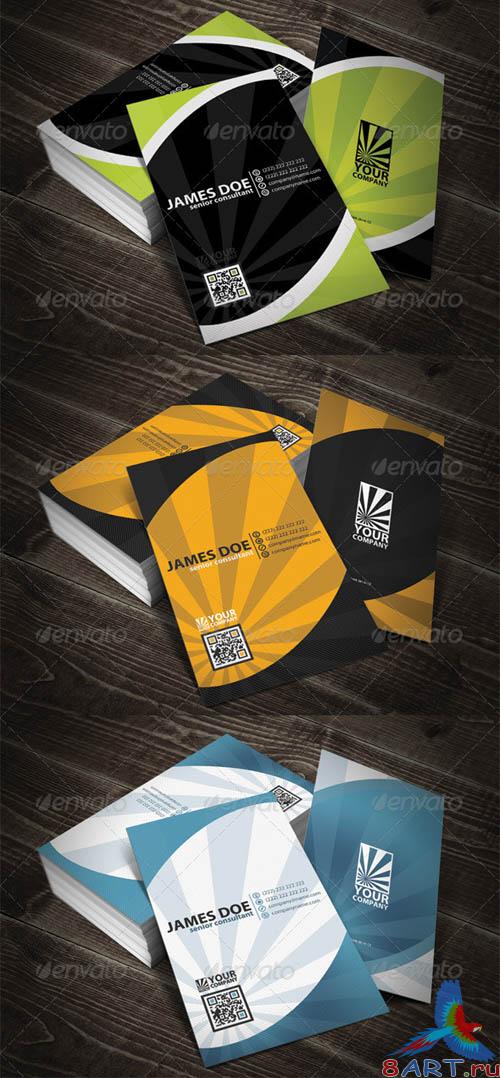 GraphicRiver Modern Rounded Quick Respose Business Card