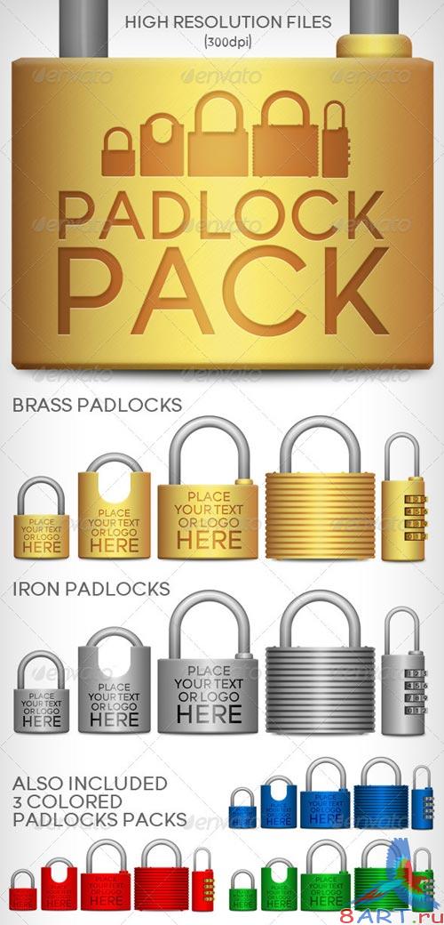 GraphicRiver Padlocks Pack GraphicRiver Padlocks Pack