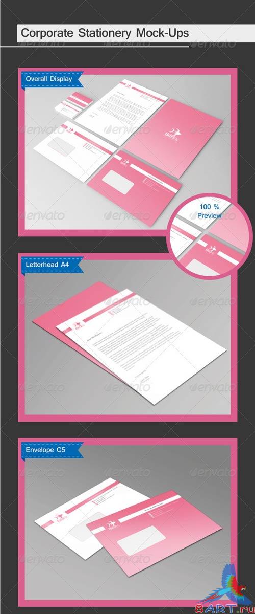 GraphicRiver 4 in 1 Corporate Stationery Mock-Ups GraphicRiver 4 in 1 Corporate Stationery Mock-Ups