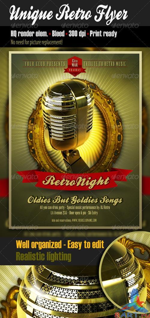 GraphicRiver Unique Retro Flyer