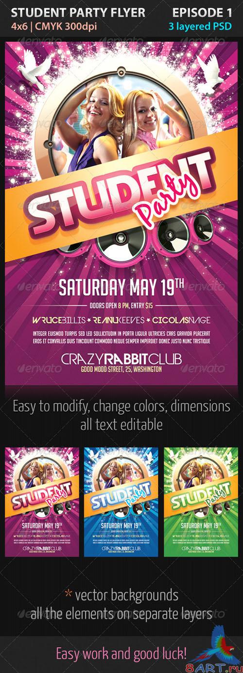 GraphicRiver - Student Party Flyer Episode 1 - 2312500
