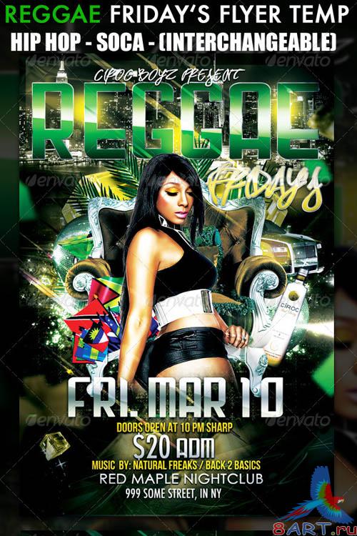 GraphicRiver Reggae Friday's Flyer Template