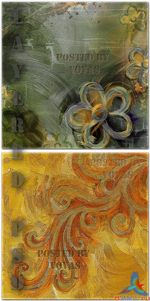  PSD  Floral Graffiti