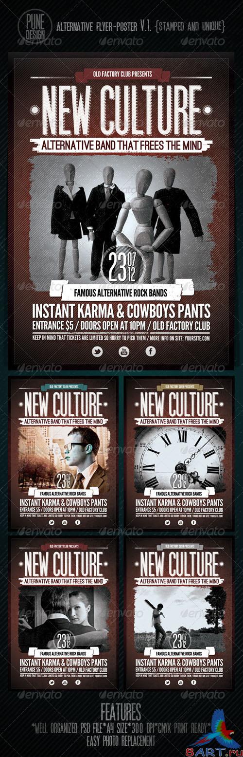 GraphicRiver - New Culture | Alternative Flyer/Poster V.1 (2449884)