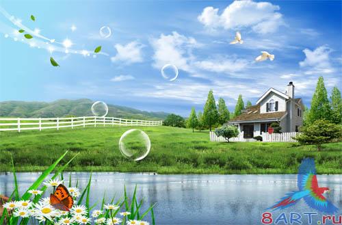 PSD - Rural Landscape Template