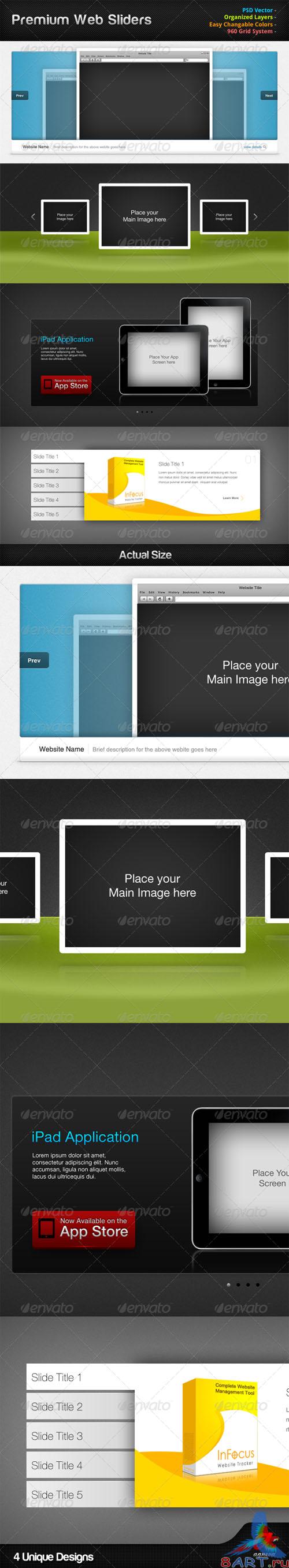 GraphicRiver - Premium Web Sliders 298522