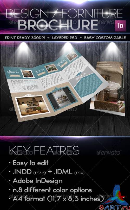 GraphicRiver Design Forniture Retro Trifold Brochure