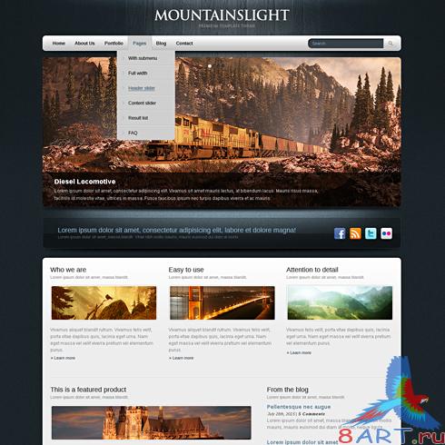 Dynamic CSS Templates - Bluewood