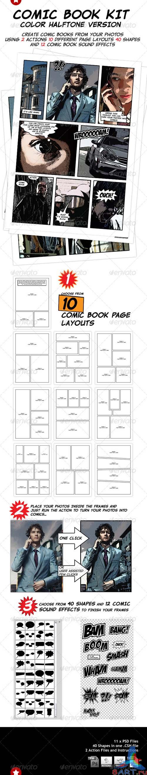 GraphicRiver Comic Book Creation Kit - REUPLOAD