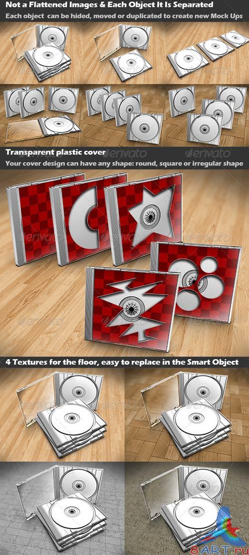 GraphicRiver CD Case Mock Up GraphicRiver CD Case Mock Up