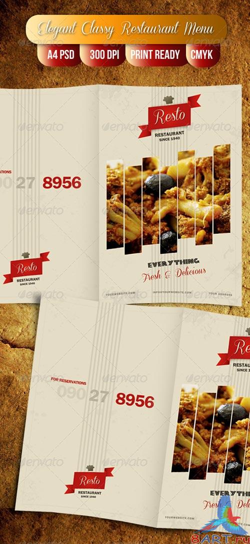 GraphicRiver Elegant Classy Restaurant Menu - 1