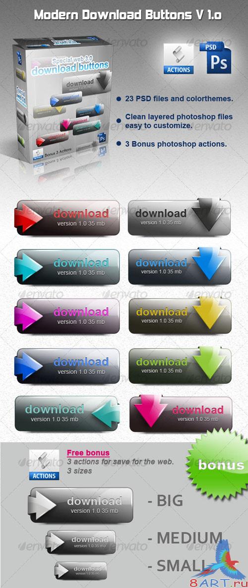 Download buttons v.10 - GraphicRiver